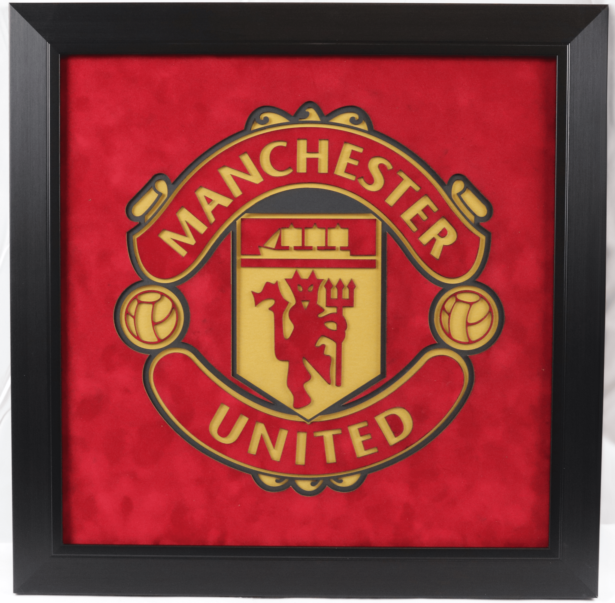 manchester United Crest framed - Memorabilia Framers Shop